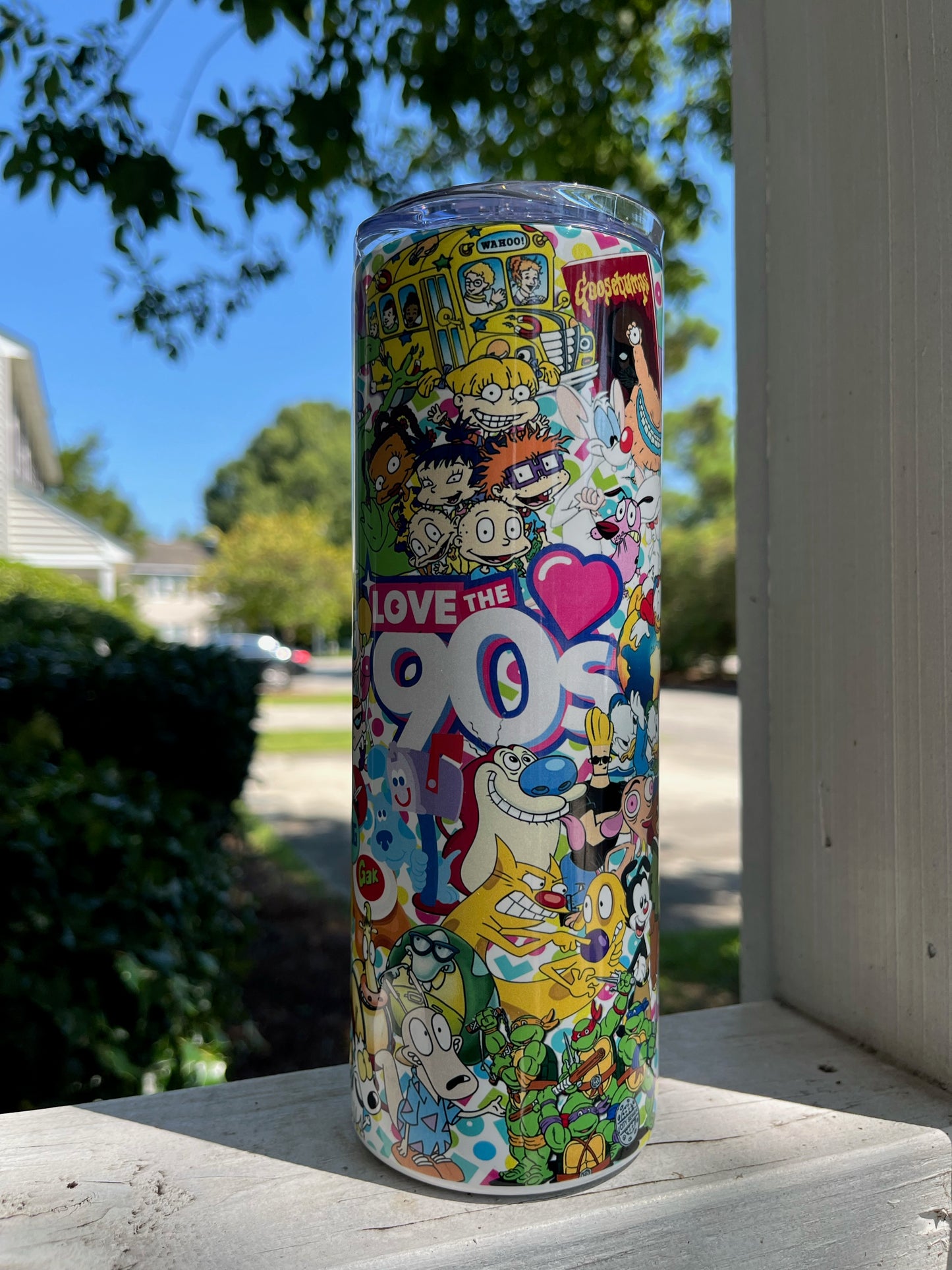 Love The 90's Cartoon 20oz Tumbler