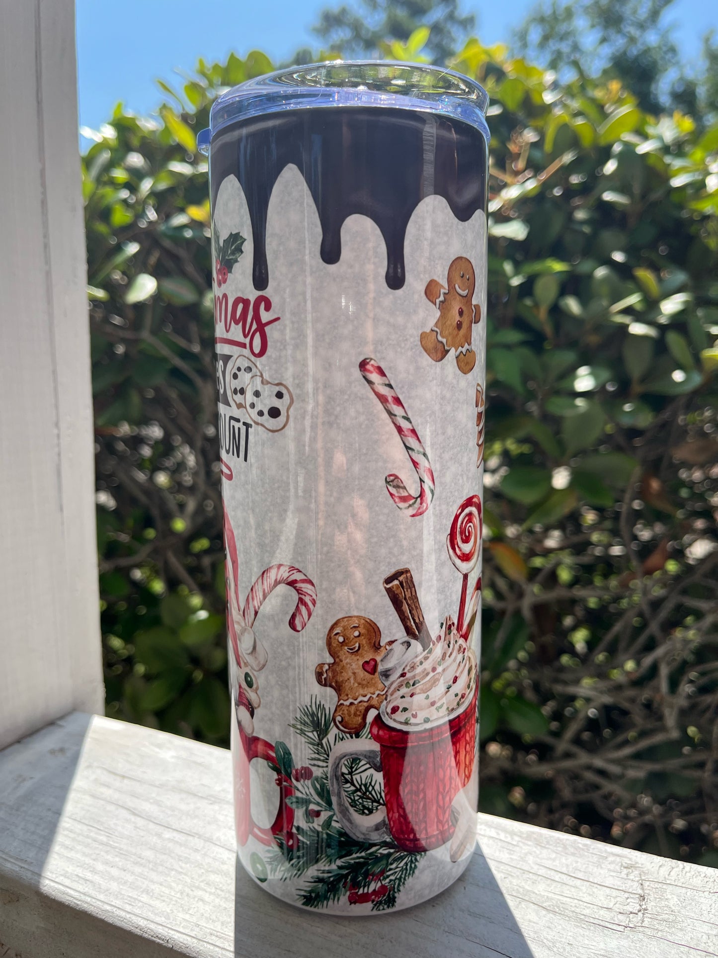 Christmas Calories Don't Count - 20oz Skinny Tumbler