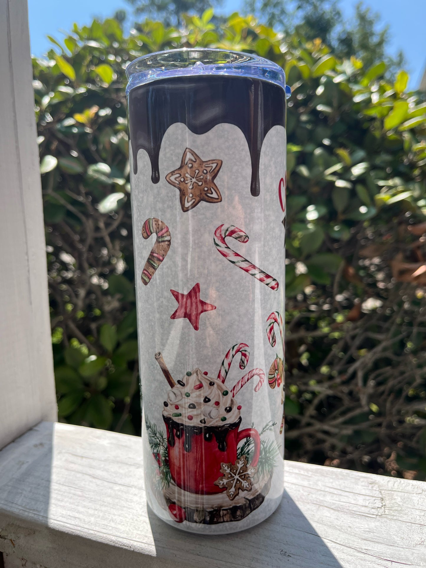 Christmas Calories Don't Count - 20oz Skinny Tumbler